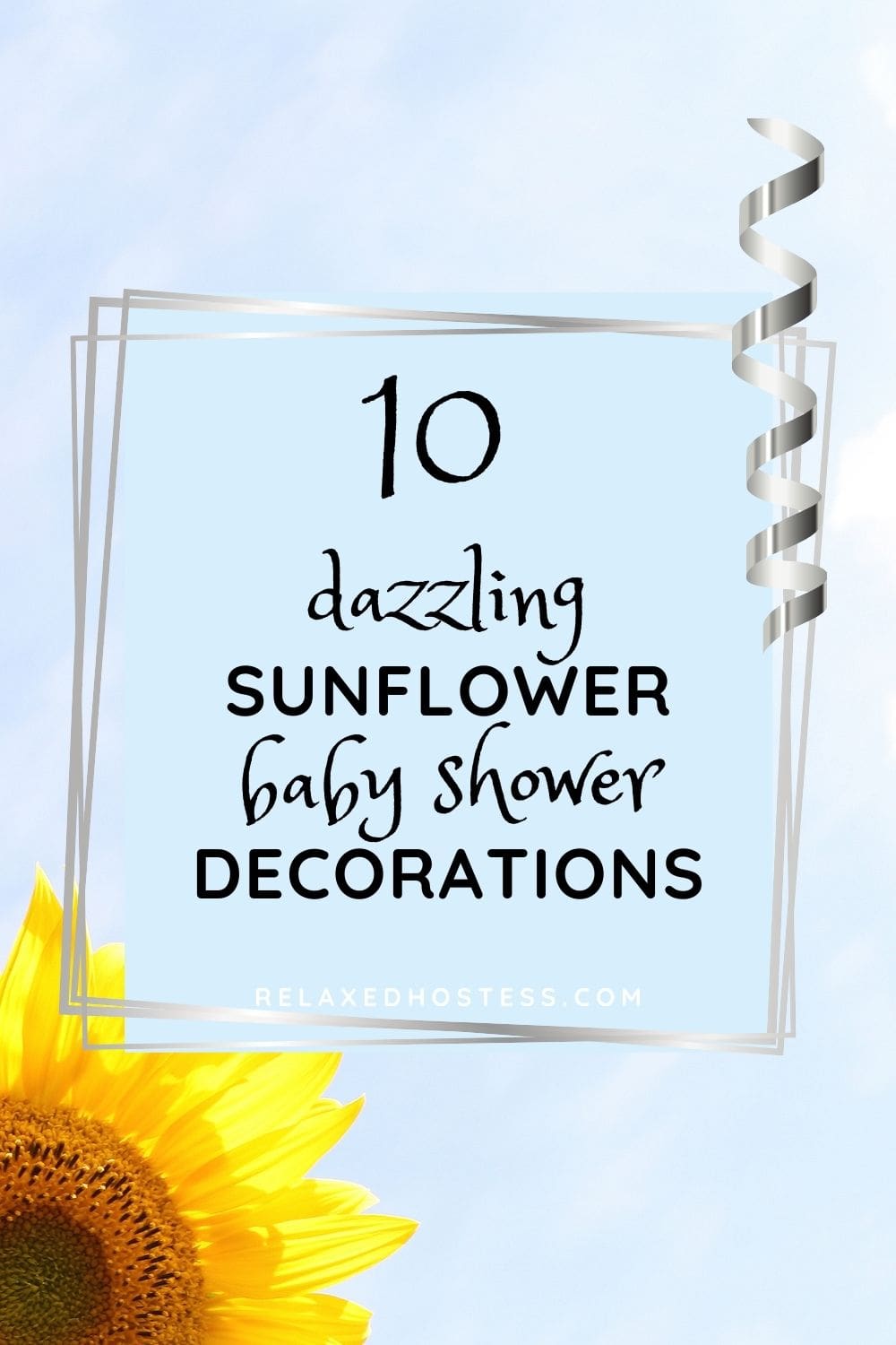 Sunflower decorations for a best sale baby shower