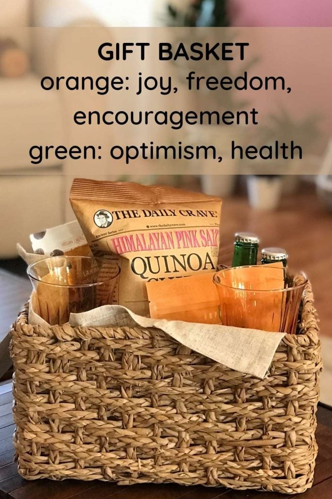 Orange ColorThemed Gift Basket (& orange gift ideas)