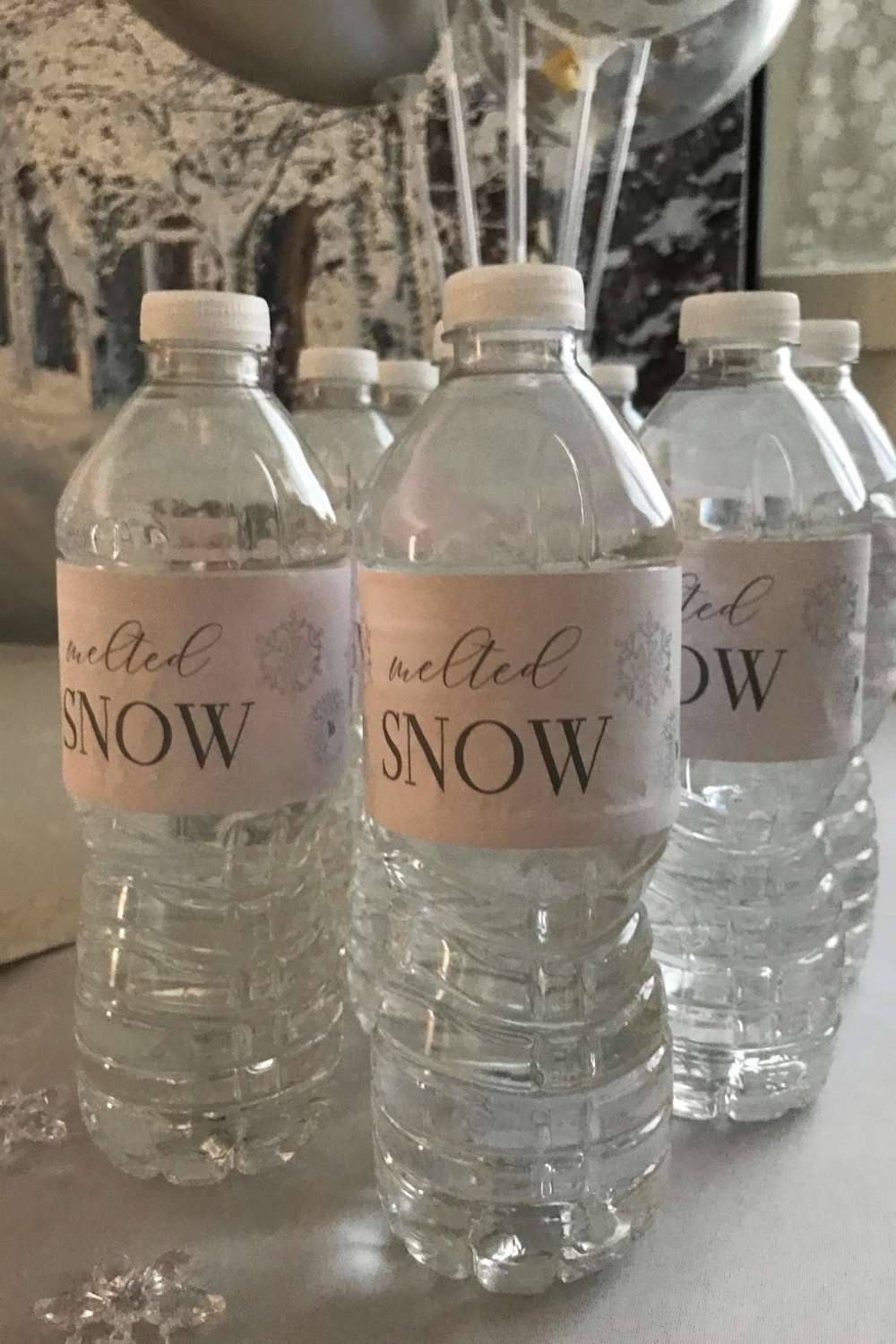 Printable Water Bottle Labels Christmas Snow It's Cold 