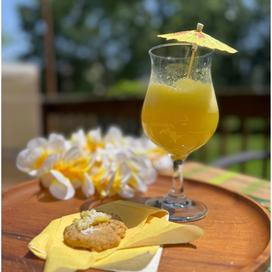 easy luau beverage ginger pineapple island fizz Easy refreshing luau beverage: ginger pineapple fizz