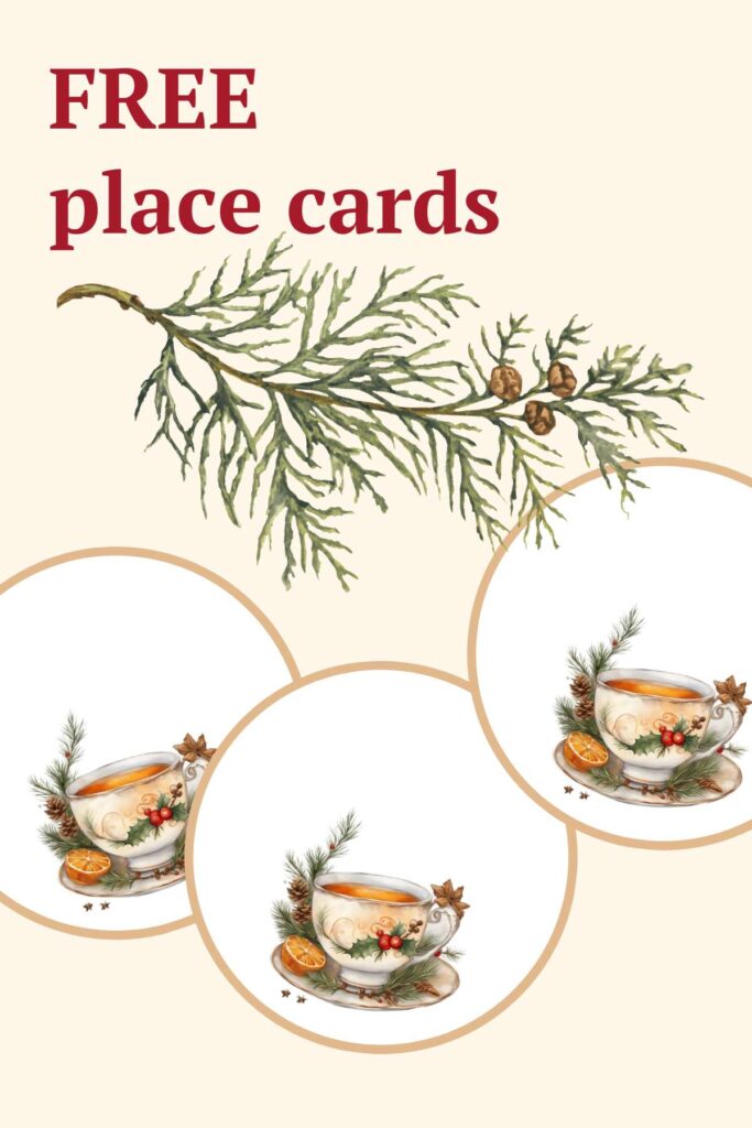 Free Christmas Tea Party Invitation