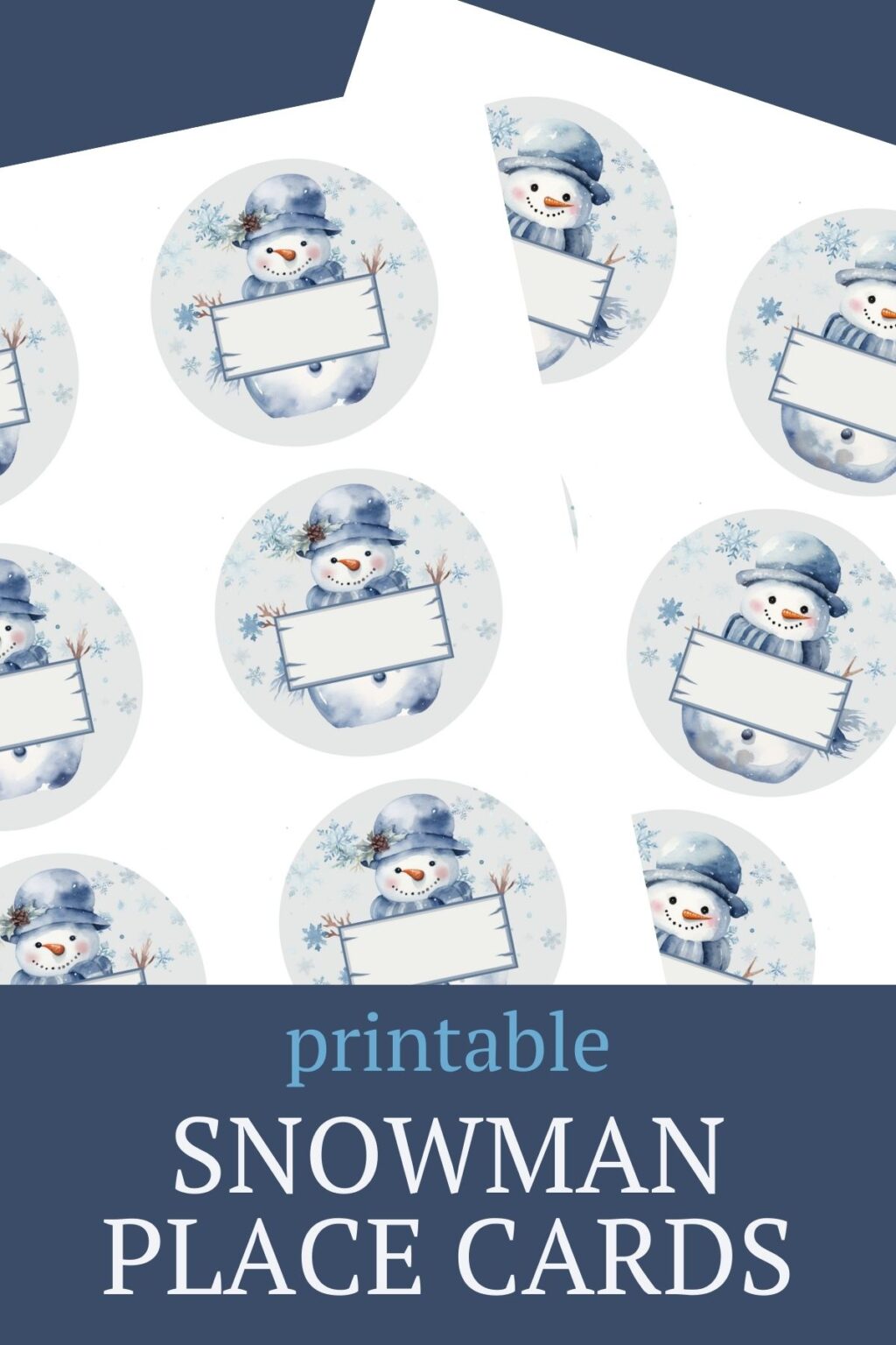Simple Snowman Party Tablescape