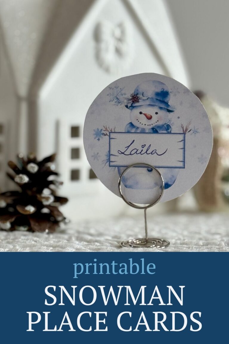 Simple Snowman Party Tablescape