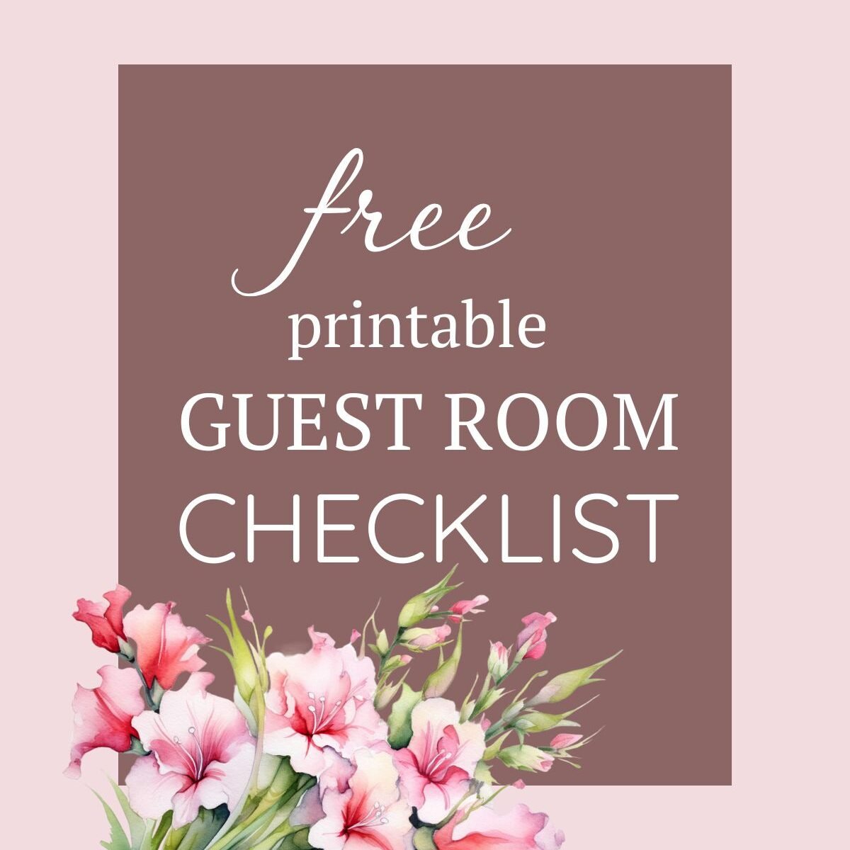 Guest Room Checklist – Free Printable