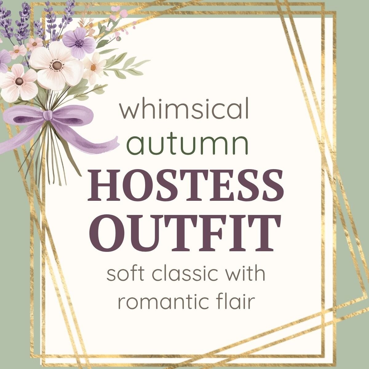 Whimsical Harvest Elegance: An Autumn Hostess Outfit