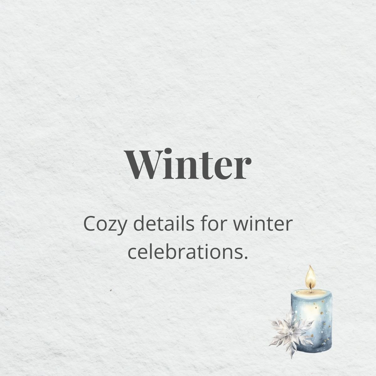 relaxed hostess winter home page Winter. Cozy details for winter celebrations.