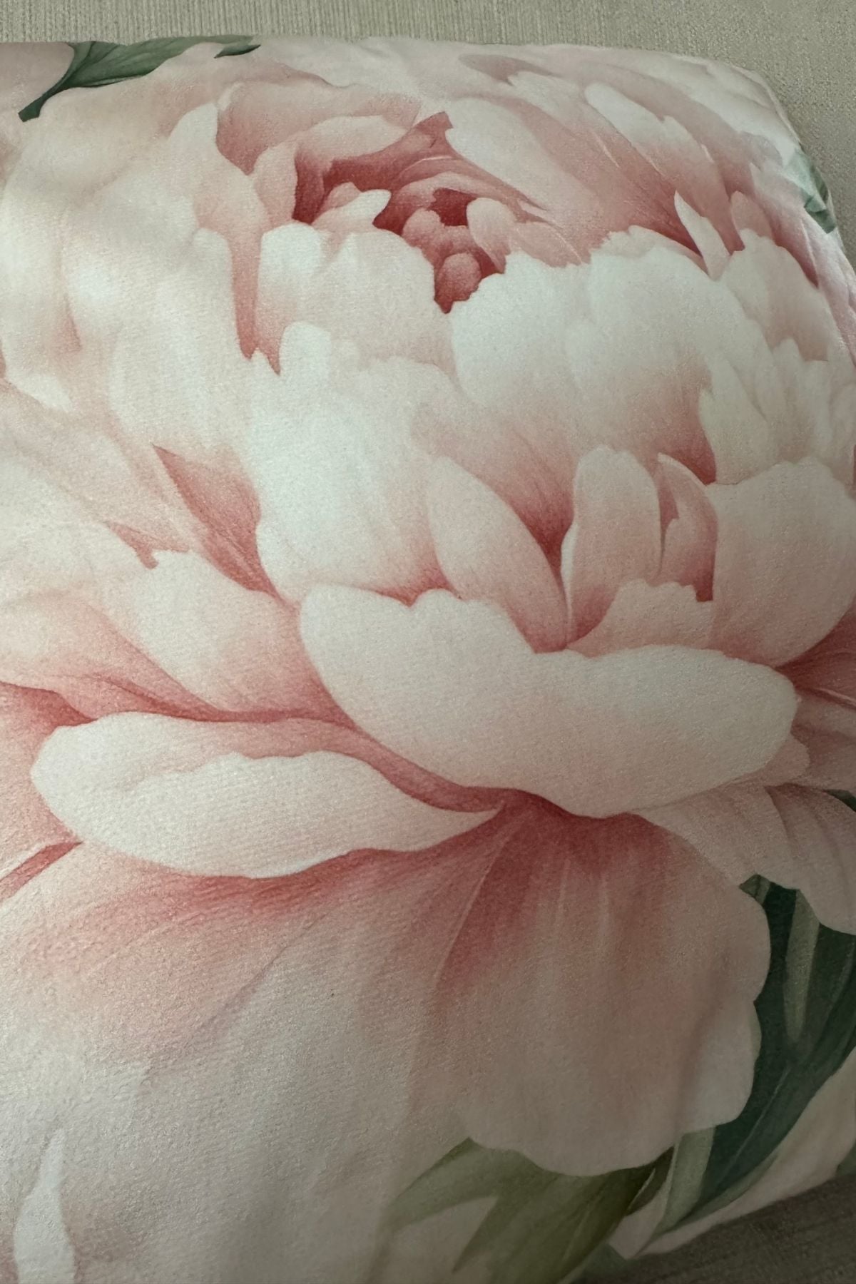 Romantic peony throw pillow cover