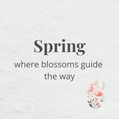 relaxed hostess spring home page (1) Spring - where blossoms guide the way