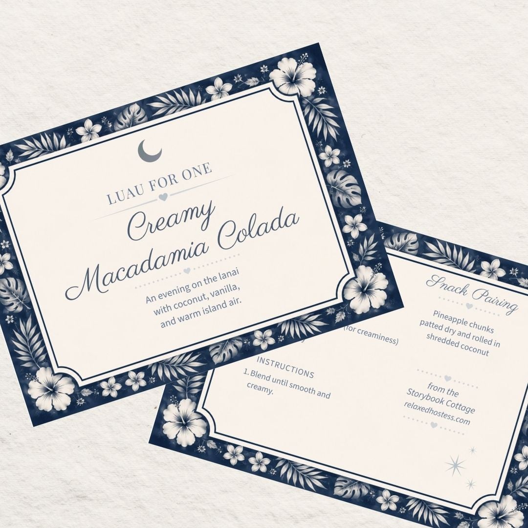creamy macadamia colada recipe card Creamy Macadamia Colada recipe card