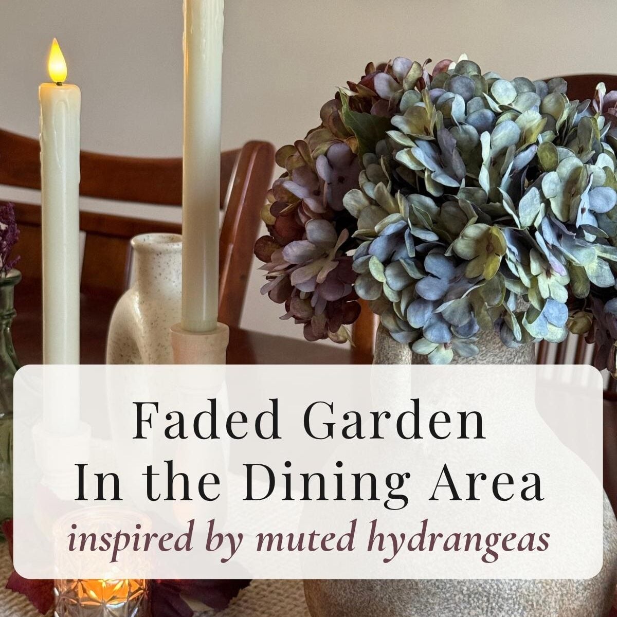 Faded Garden: Romantic Fall Dining Table Decor
